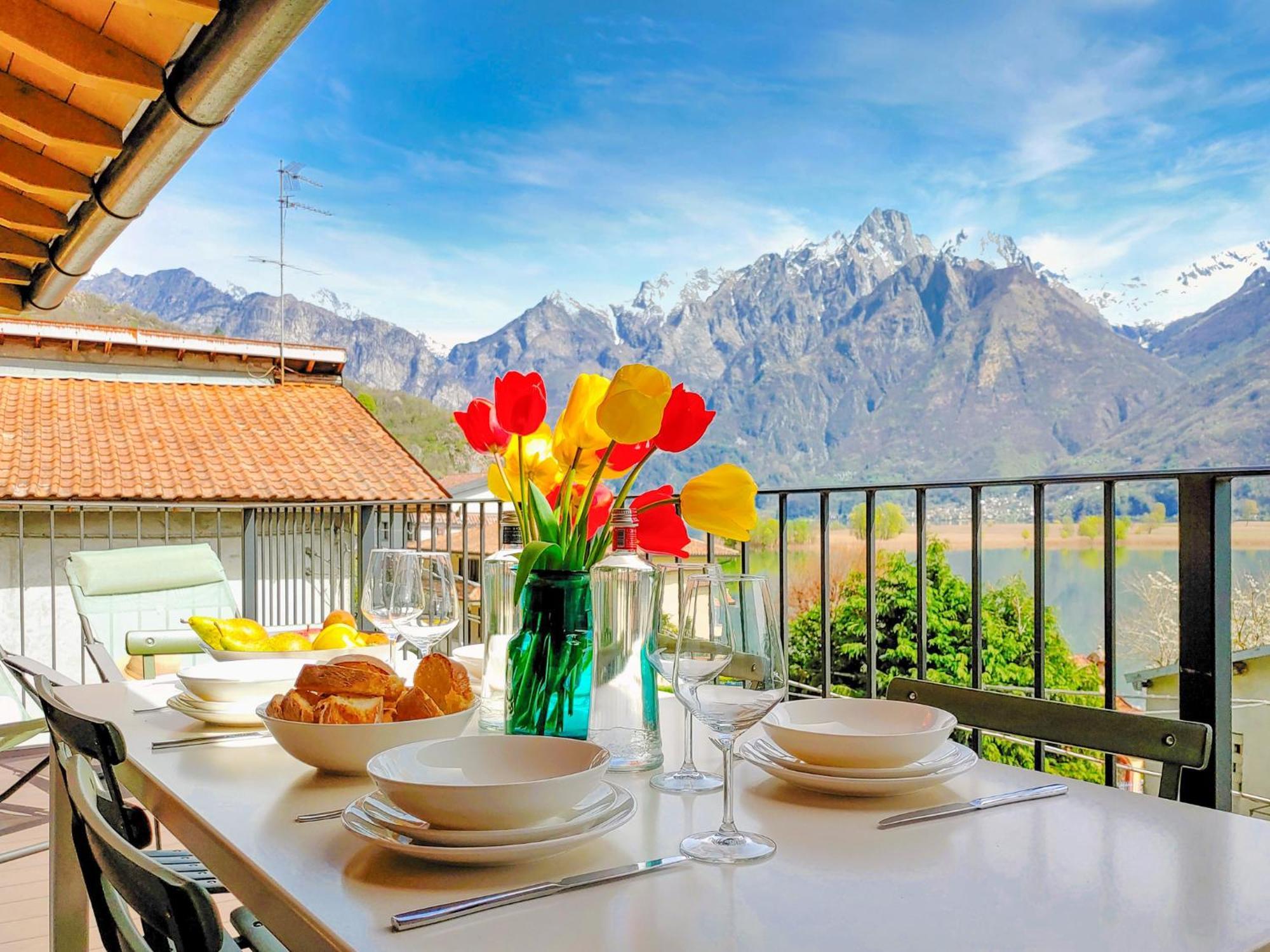 Dascio Dolce Ferienwohnung Panorama Balkon Am See 외부 사진